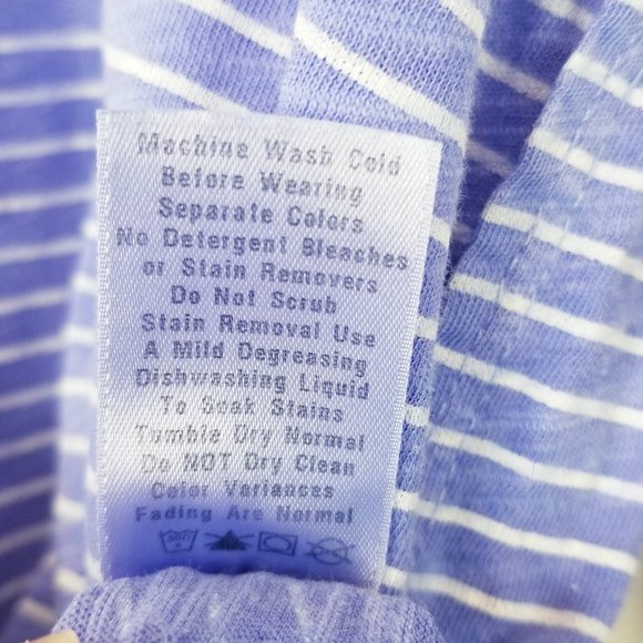 Fresh Produce Sz SM Lavender Striped T. Shirt - Picture 6 of 9
